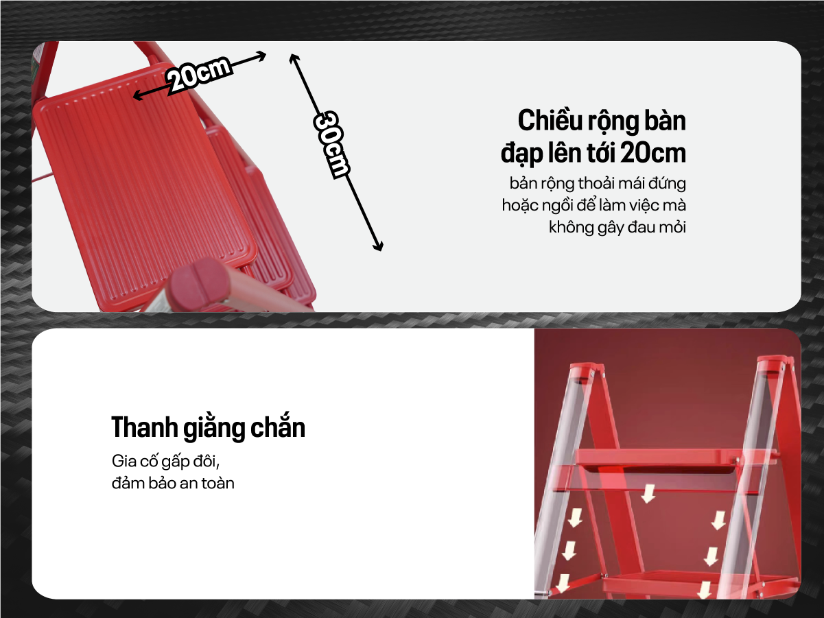 Đặc điểm nổi bật của thang ghế gấp gọn thông minh 4 bậc Fujihome SL104R