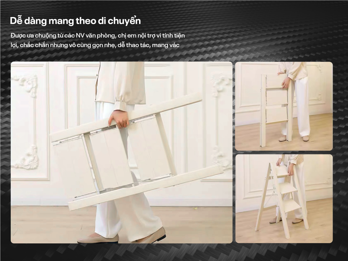 Đặc điểm nổi bật của thang ghế gấp gọn thông minh 5 bậc Fujihome SL105W