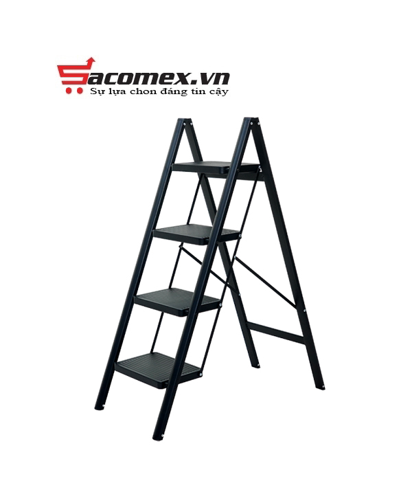 Giới thiệu thang ghế gấp gọn thông minh 4 bậc Fujihome SL104B (Black)