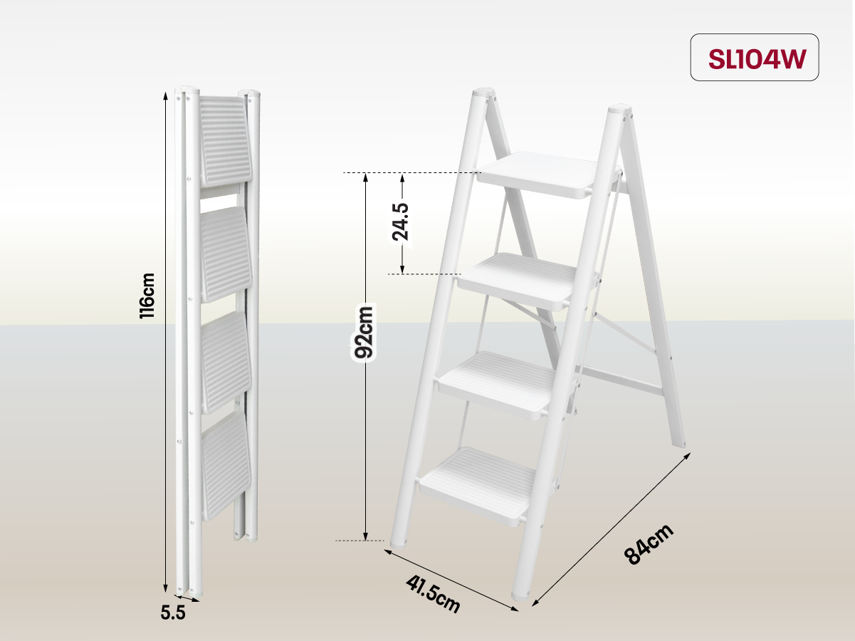 Ứng dụng của thang ghế gấp gọn thông minh 4 bậc Fujihome SL104W trong gia đình