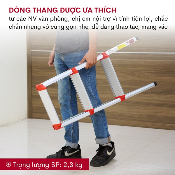 Đặc điểm nổi bật của thang nhôm gấp chữ A Fujihome DL203