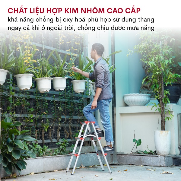 Đặc điểm nổi bật của thang nhôm gấp chữ A Fujihome DL203