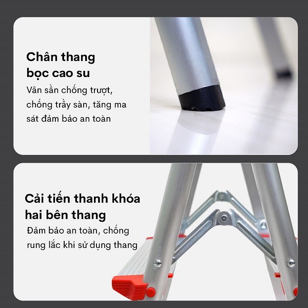 Đặc điểm nổi bật của thang nhôm gấp chữ A Fujihome DL206