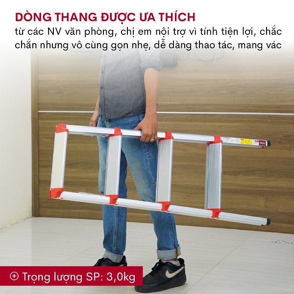 Ưu điểm nổi bật của thang nhôm gấp chữ A Fujihome DL204