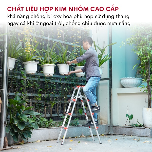 Ưu điểm nổi bật của thang nhôm gấp chữ A Fujihome DL204