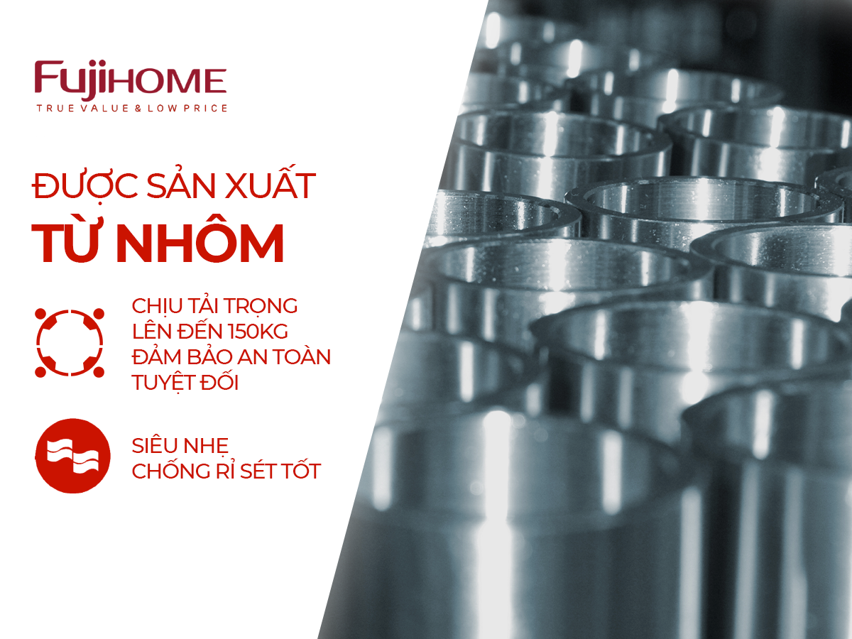 Đặc điểm nổi bật thang nhôm gấp đa năng 4 đoạn Fujihome ML104S
