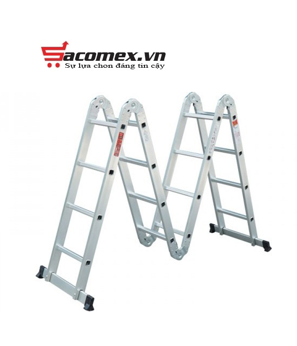 Giới thiệu thang nhôm gấp đa năng 4 đoạn Fujihome ML104