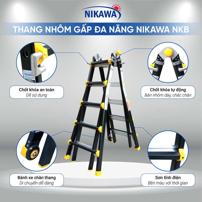 Đặc điểm nổi bật của thang nhôm Nikawa NKB-45