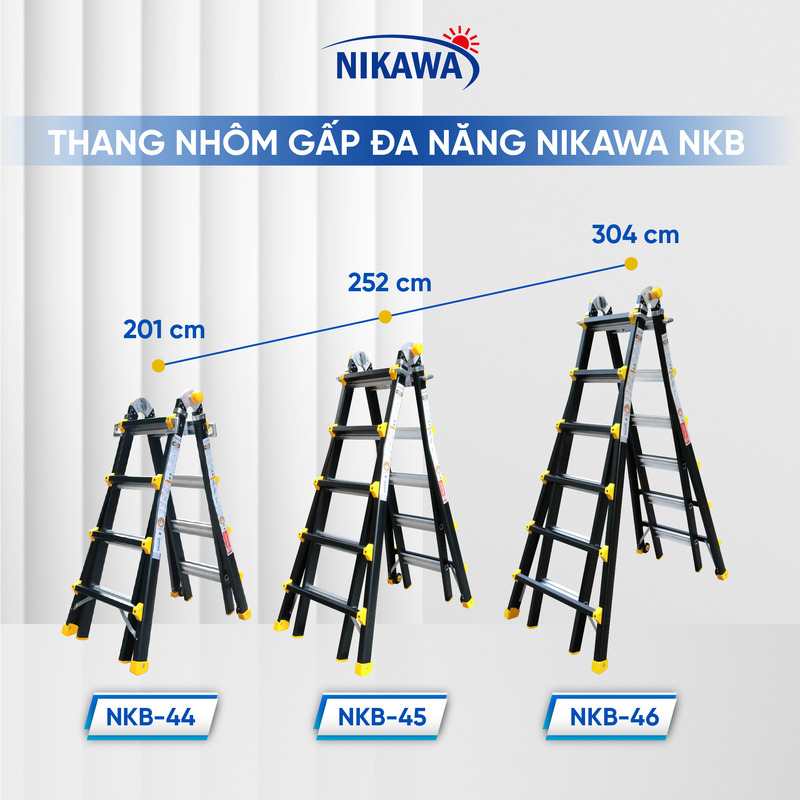 Lý do nên mua thang nhôm gấp đa năng Nikawa NKB-45?