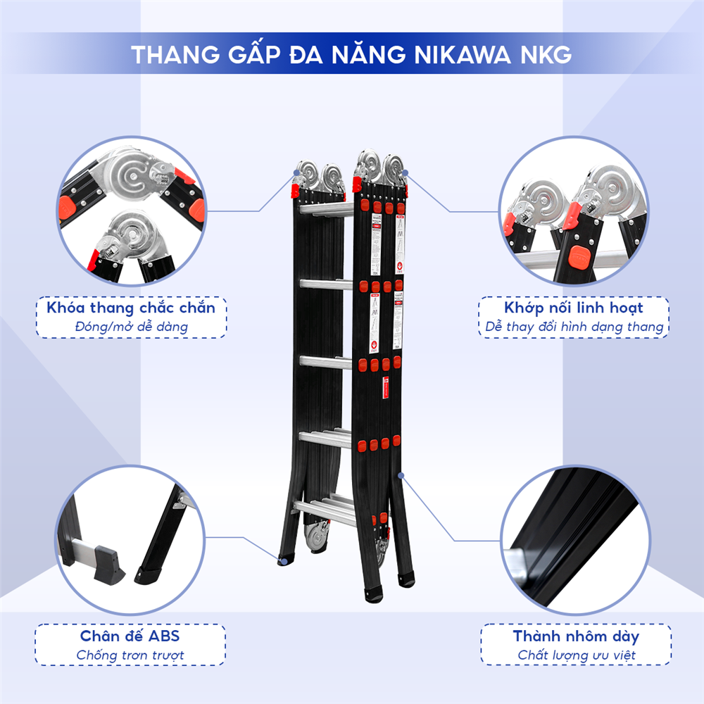 Điểm nổi bật của thang nhôm Nikawa NKG-45C