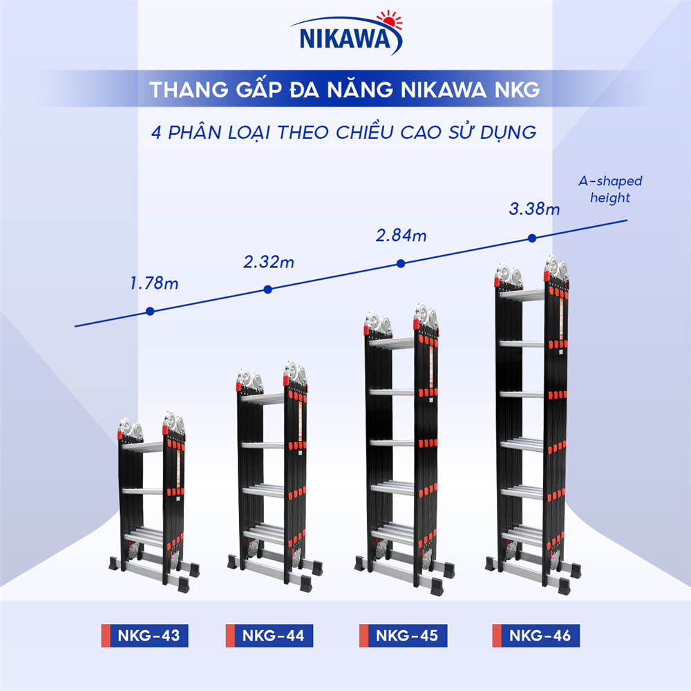 Ứng dụng của thang nhôm Nikawa NKG-46