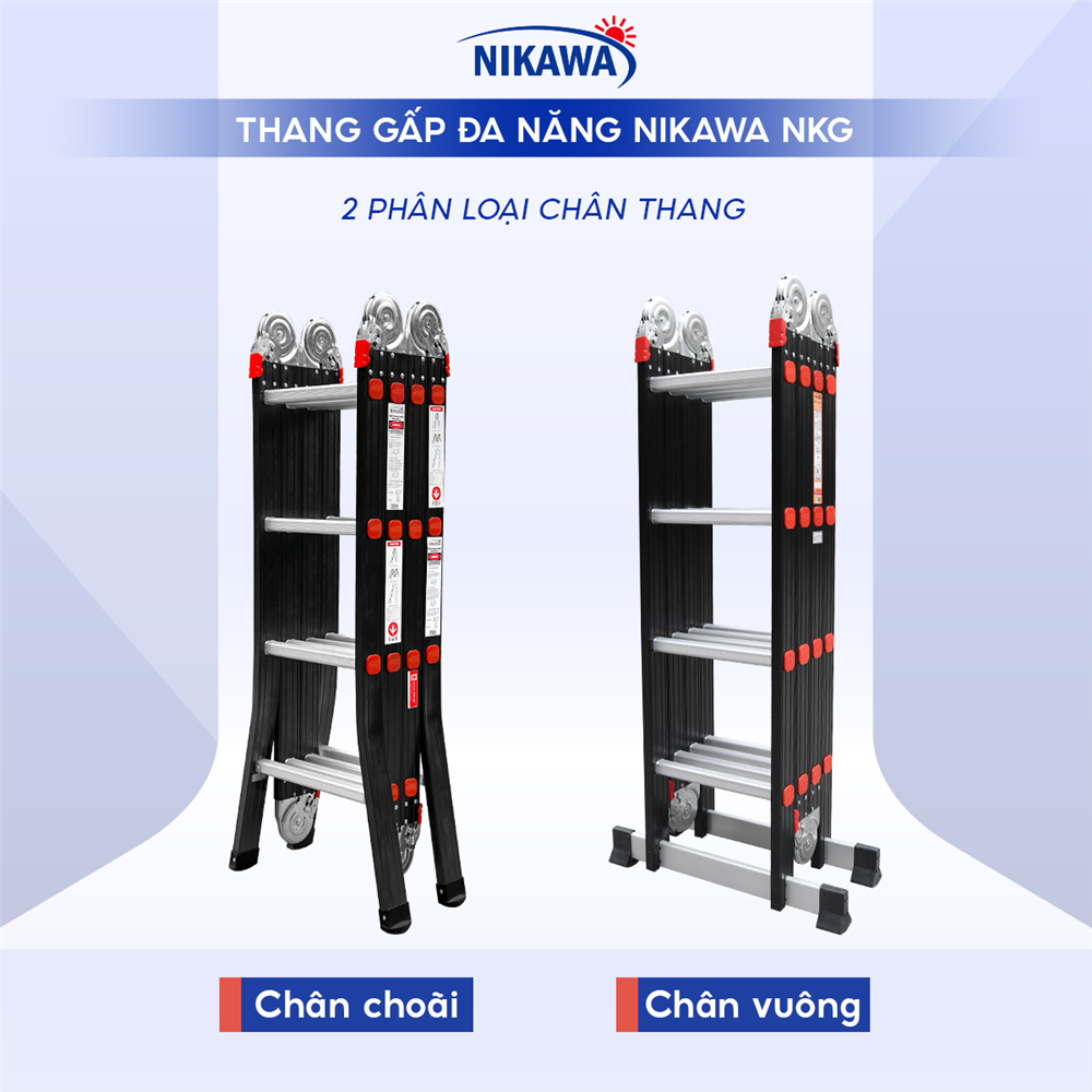 Lý do bạn nên chọn thang nhôm gấp đoạn Nikawa NKG-44C