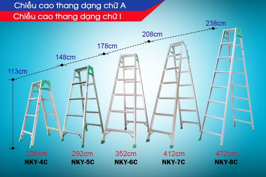 Đặc điểm nổi bật của thang nhôm gấp Nikawa NKY-7C