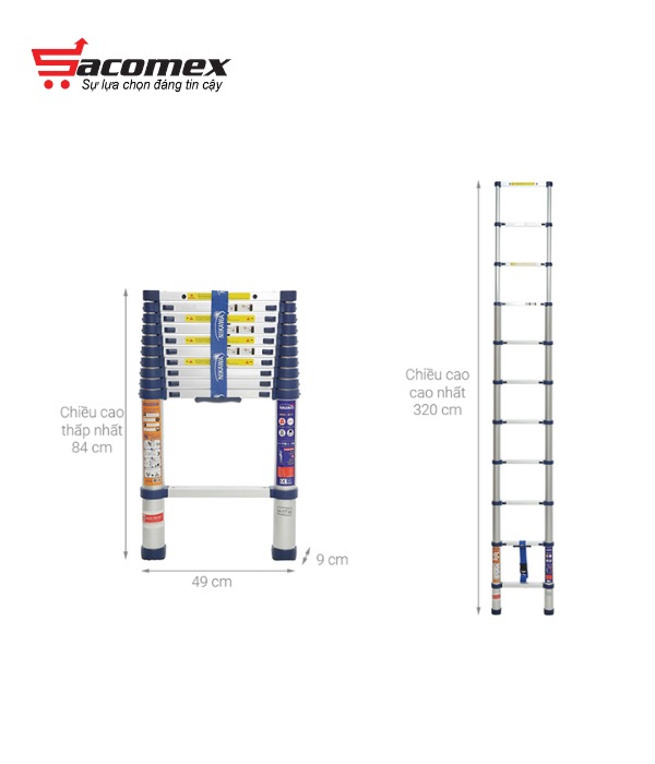 Điểm nổi bật của thang nhôm rút đơn Nikawa NK-32