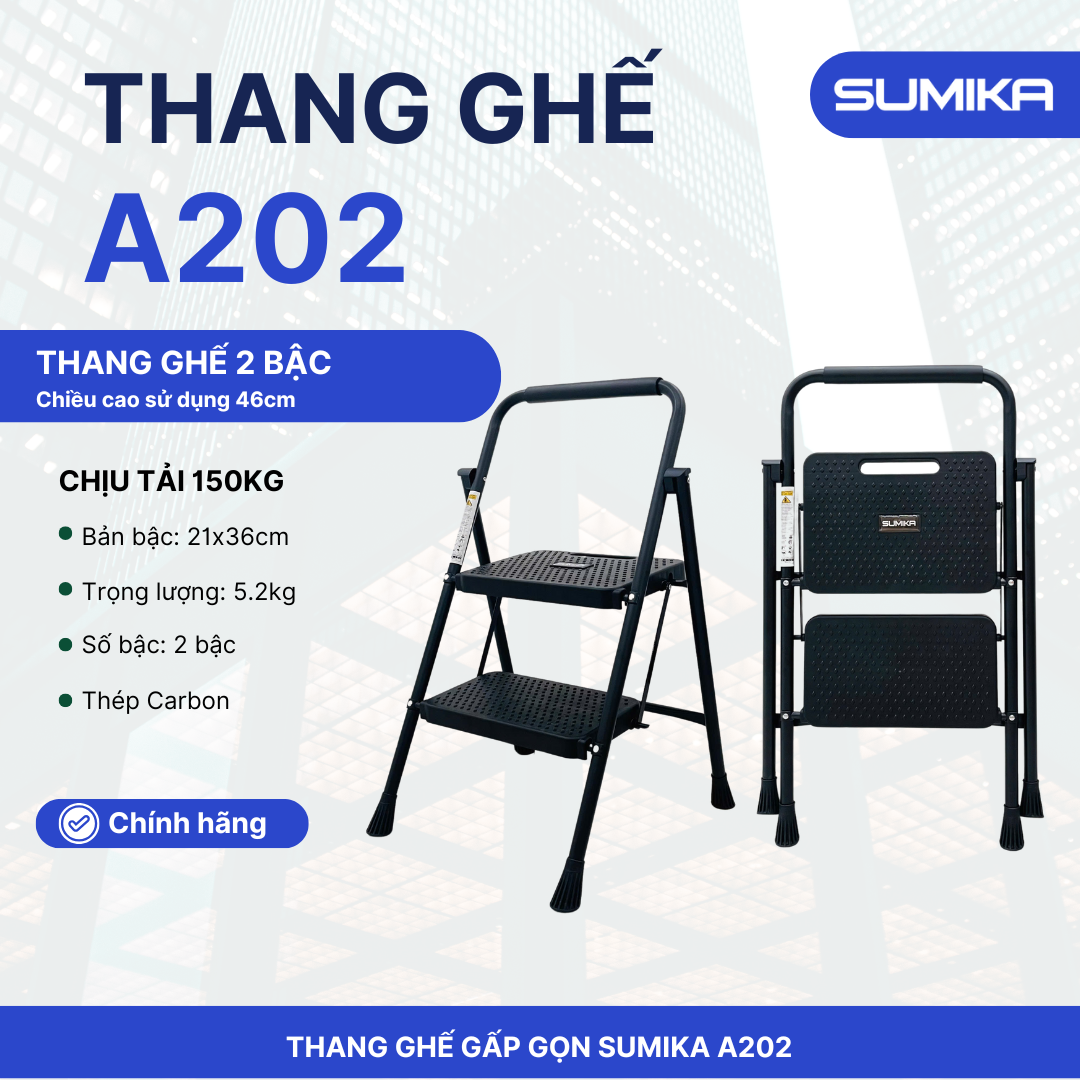 Ưu điểm nổi bật của thang ghế gia đình 02 bậc Sumika A202