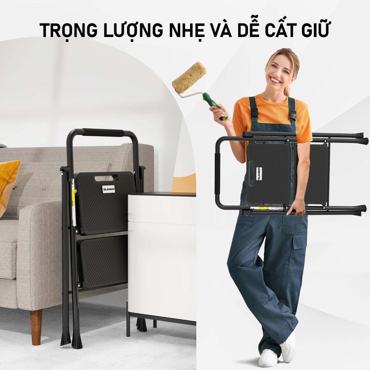 Ứng dụng của thang ghế Sumika A202 trong gia đình