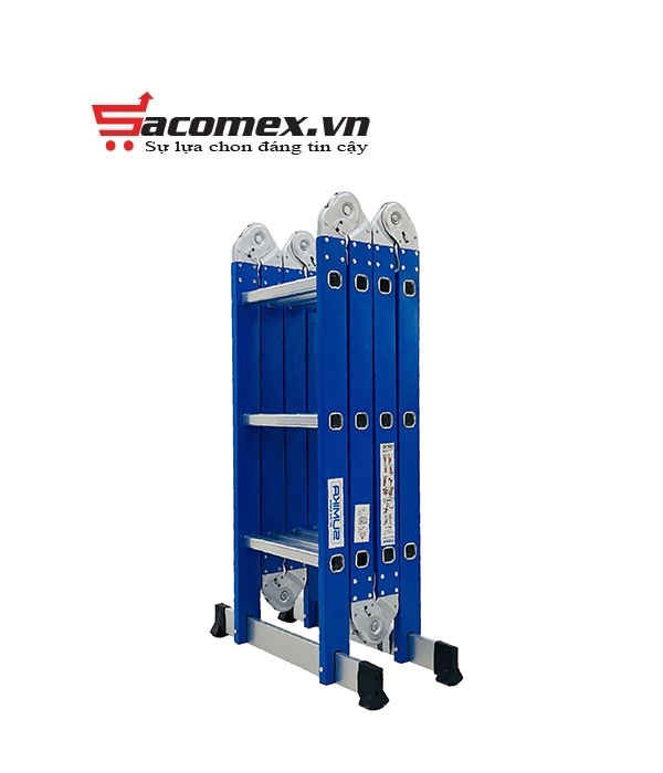 Giới thiệu thang inox gấp đa năng 4 đoạn Sumika SKS603
