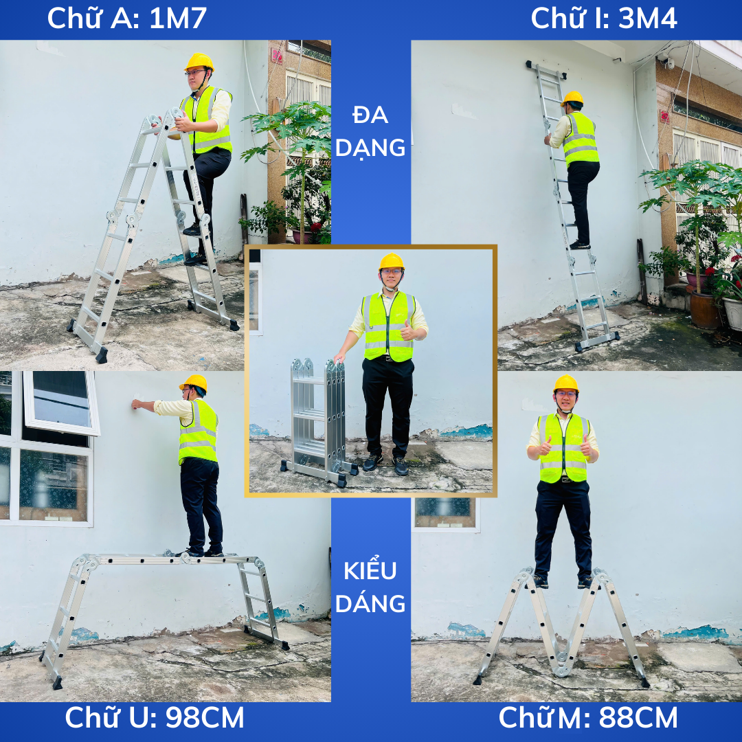 Ưu điểm nổi bật của thang nhôm gấp đa năng Sumika SKM203