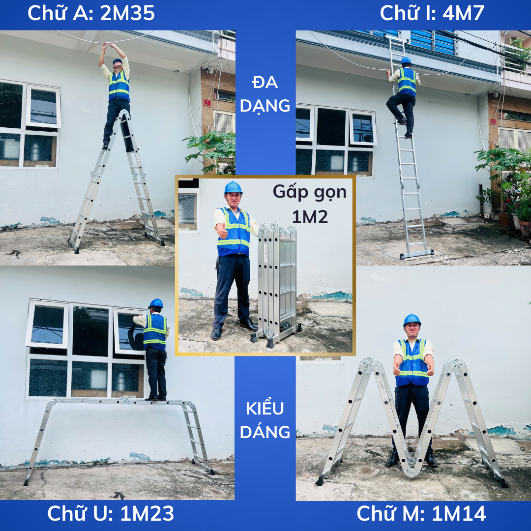 Ưu điểm nổi bật của thang nhôm gấp đa năng Sumika SKM204