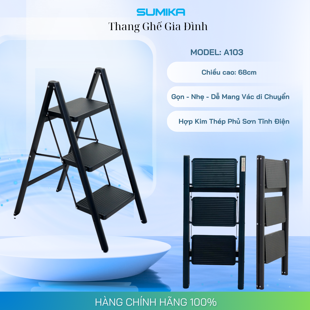 Ưu điểm nổi bật của thang ghế 03 bậc Sumika A103