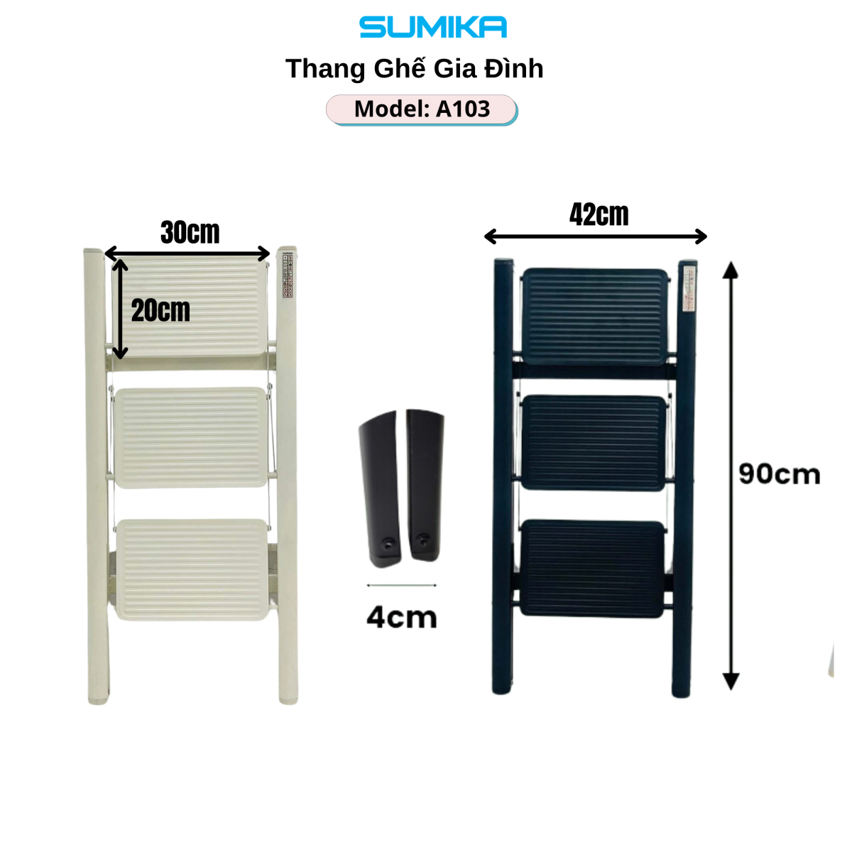 Ứng dụng thực tế của thang ghế 03 bậc Sumika A103