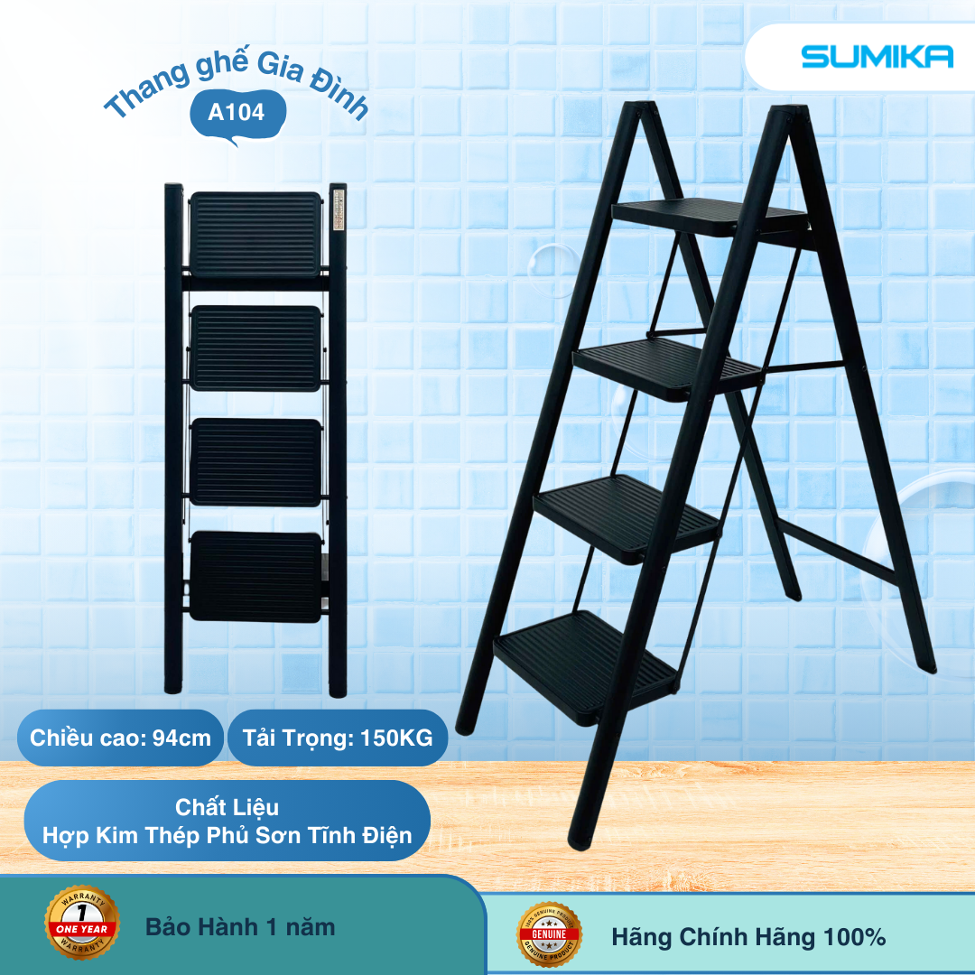 Ưu điểm nổi bật của thang ghế 4 bậc Sumika A104
