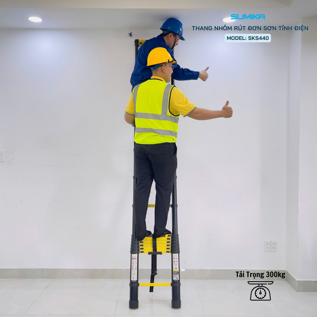 Ứng dụng của thang nhôm rút đơn Sumika SKS440