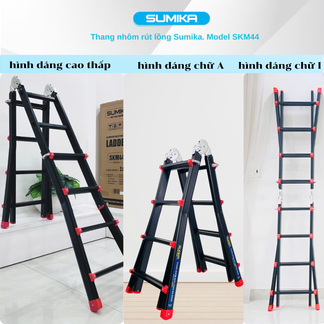 Ưu điểm nổi bật của thang nhôm gấp đa năng SKM44