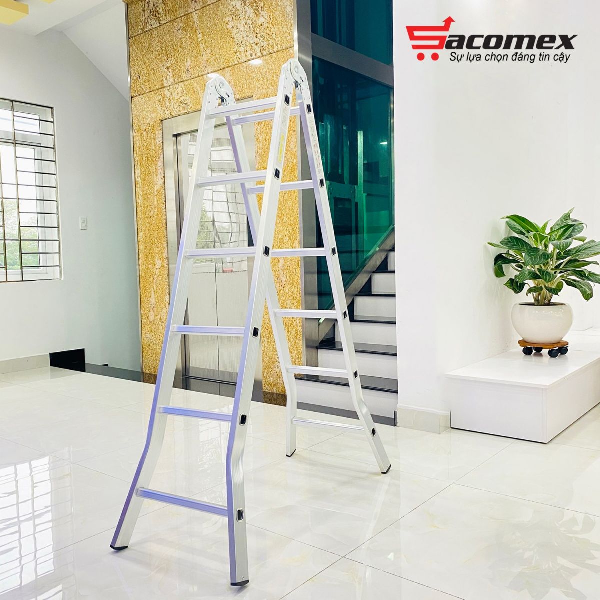 thang nhôm xếp chữ A Sumika SK206
