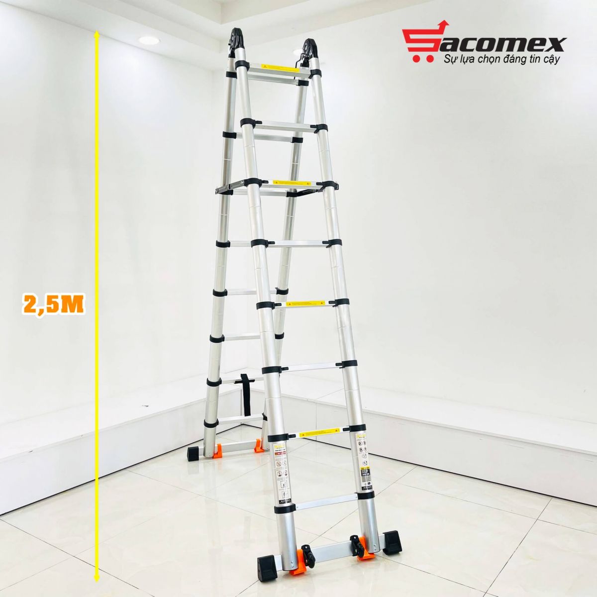 Ưu điểm nổi bật của thang nhôm rút gọnSumika SK500D NEW