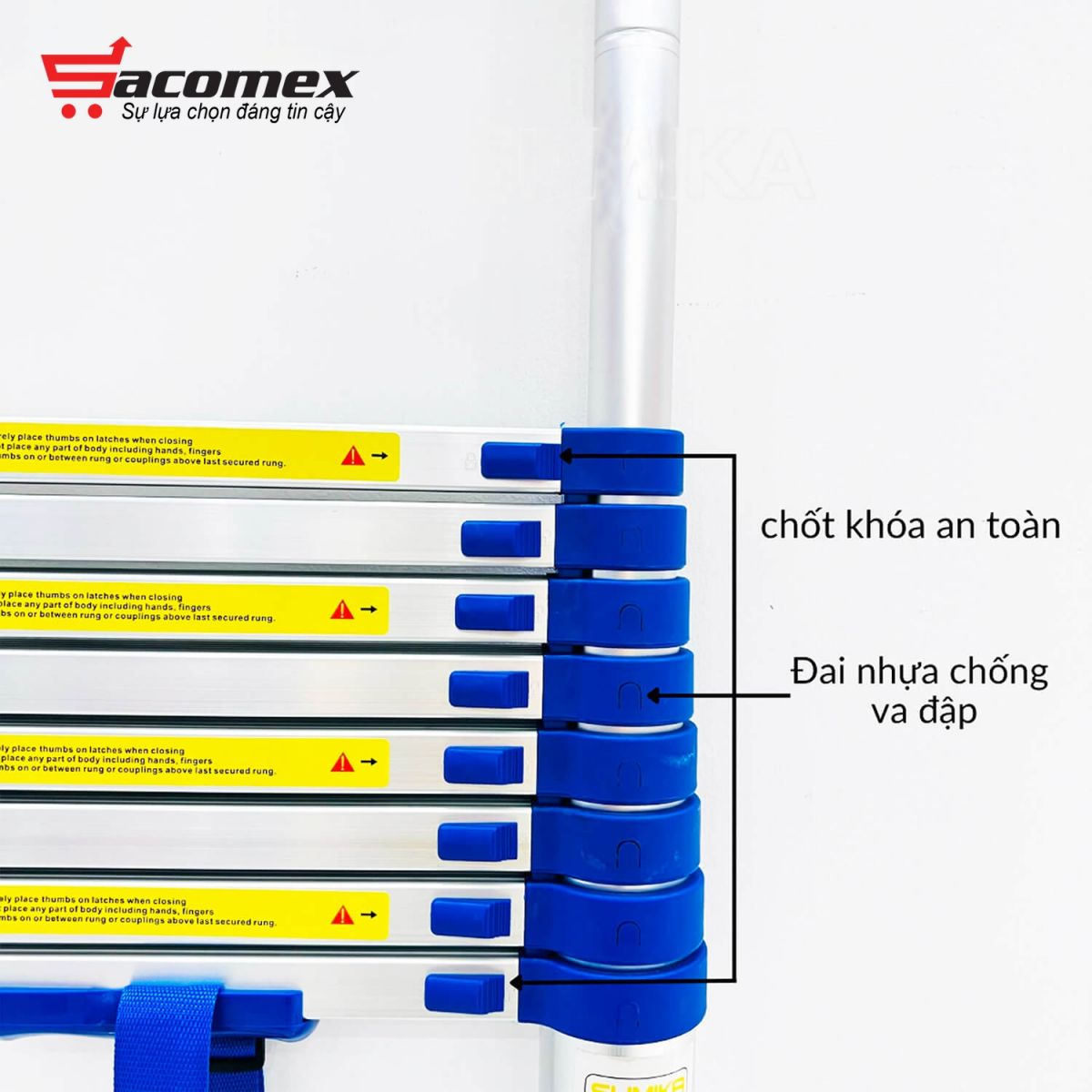 Ưu điểm nổi bật của thang nhôm rút đơn Sumika SKB440