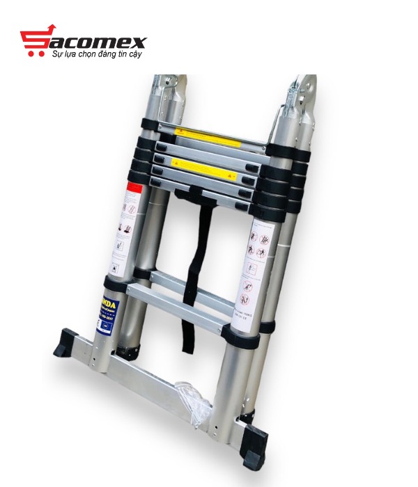  thang nhôm rút chữ A Ninda ND-44AI