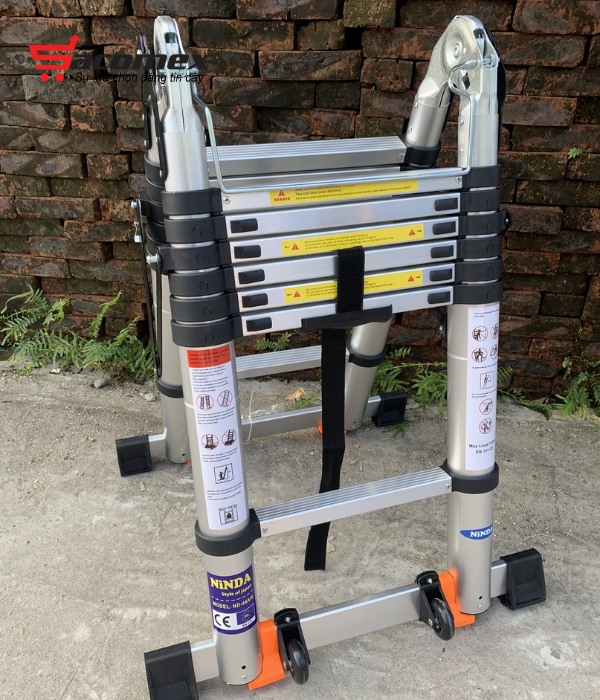 Thang nhôm rút chữ A ND-44AIS