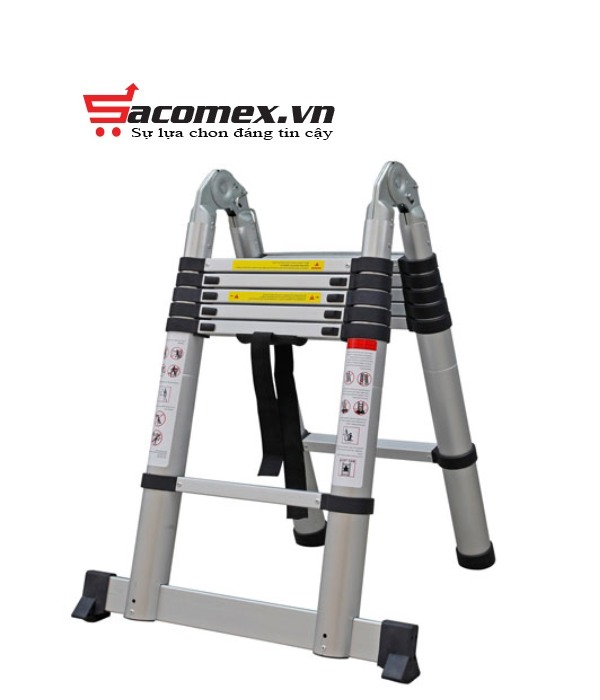 thang nhôm rút chữ A Ninda ND-38AI