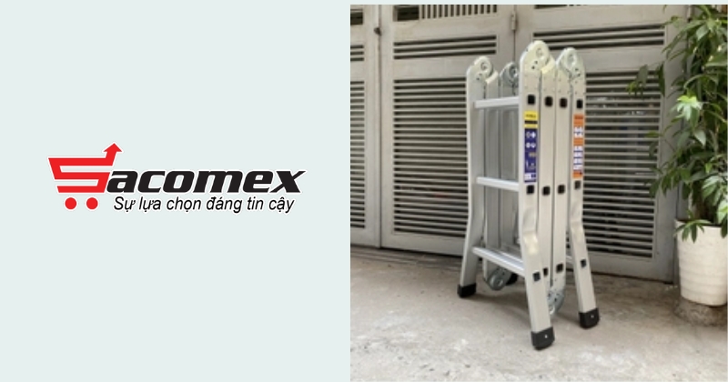 Khả năng gấp gọn và di chuyển của thang nhôm gấp chữ M Ninda ND-403
