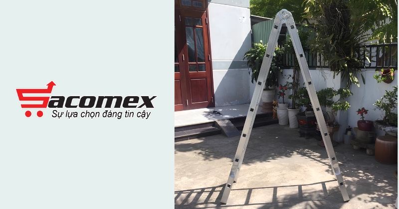 Thang nhôm gấp chữ A Ninda A300