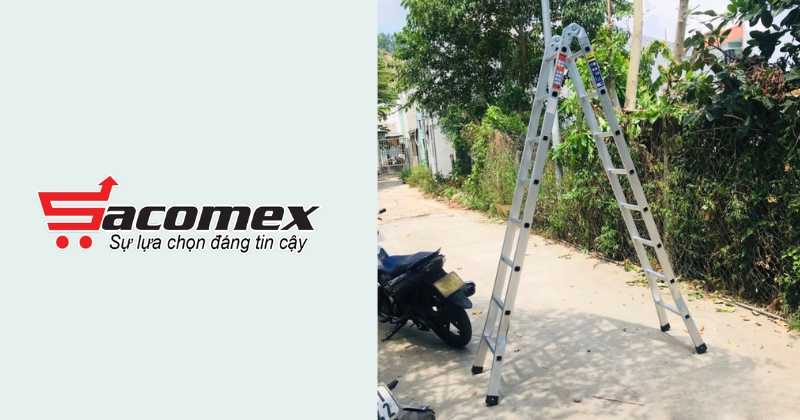 Thang nhôm gấp chữ A Ninda A250