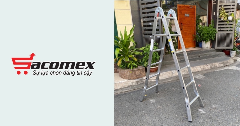 Thang nhôm gấp chữ A Ninda A200