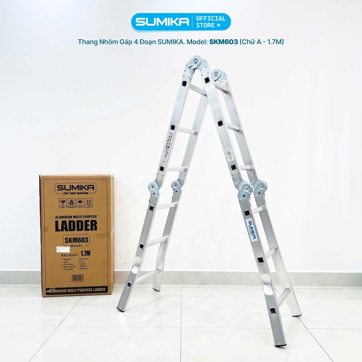 Một số lưu ý khi sử dụng thang nhôm gấp đa năng Sumika SKM603