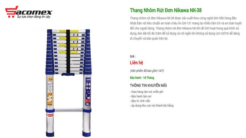 thang-nhom-rut-don-nikawa-nk-38-chuyen-dung-cho-tho-sua-dieu-hoa-sacomex