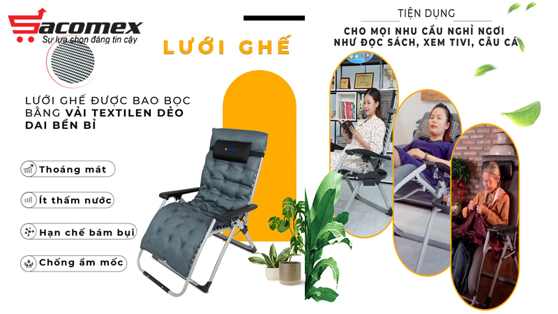  ghế xếp thư giãn Hakawa HK G21P NEW