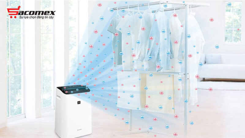 Máy hút ẩm có Khả năng sấy khô và khử mùi quần áo