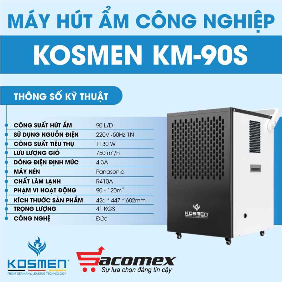 may-hut-am-cho-phong-thi-nghiem-kosmen-km-90s-sacomex