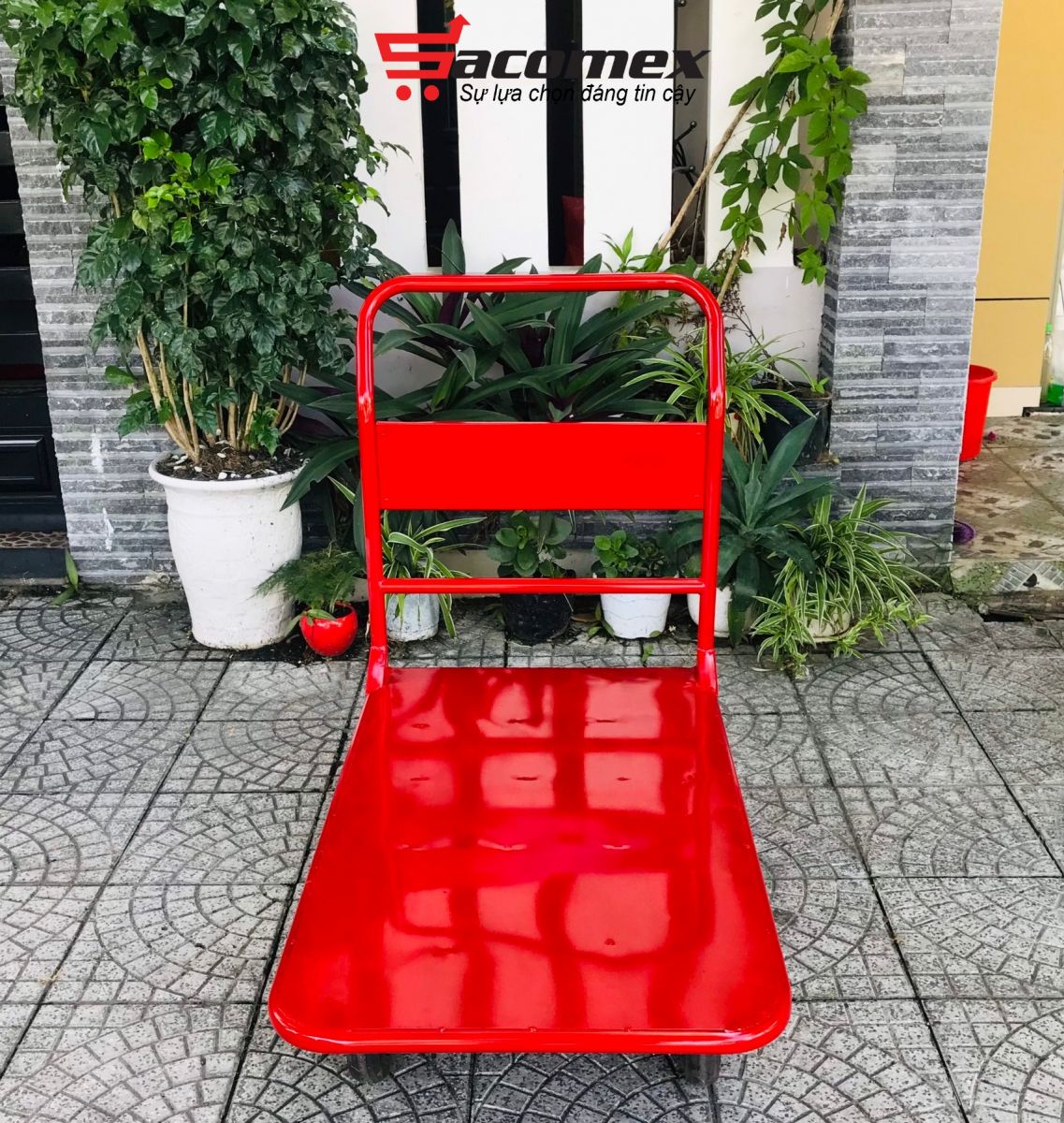 xe đẩy hàng 4 bánh Sacomex 4SA-500K