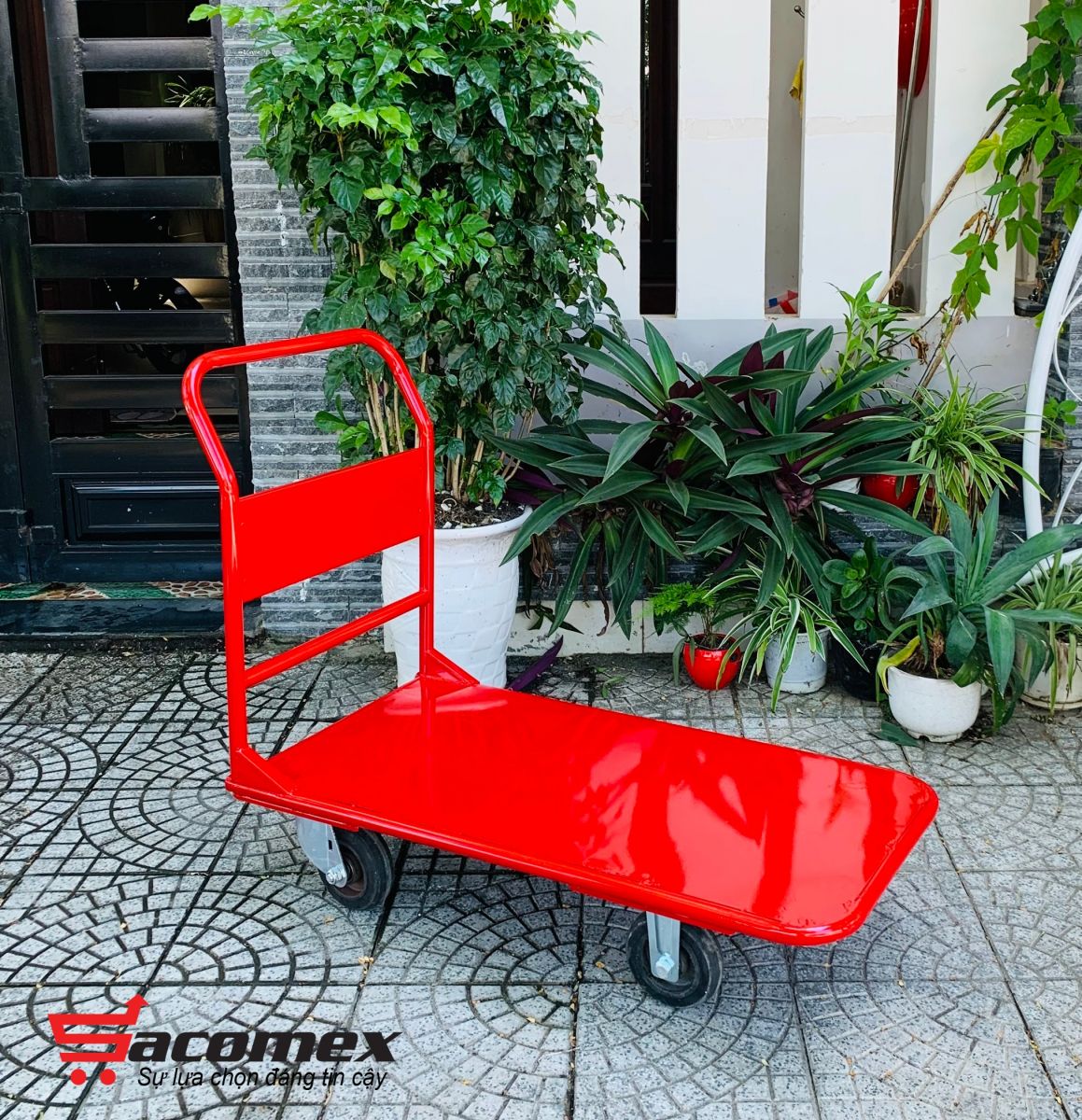 xe đẩy hàng 4 bánh Sacomex 4SA-300K