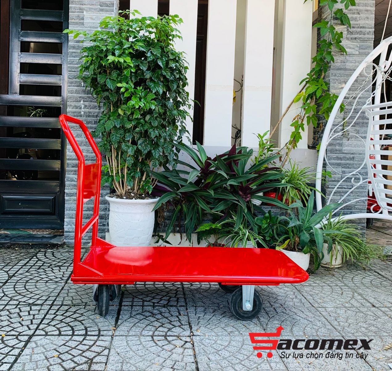 xe đẩy hàng 4 bánh Sacomex 4SA-300K