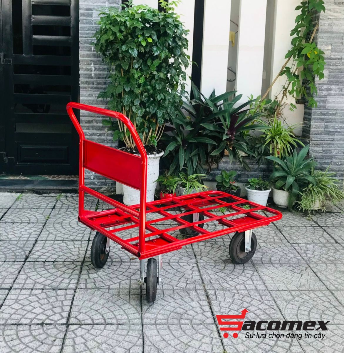 xe đẩy hàng 4 bánh Sacomex 4SA-500H