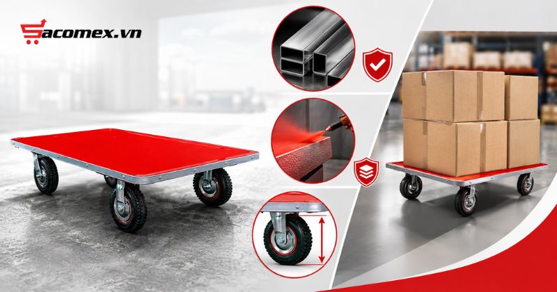 Đặc điểm cấu tạo và thiết kế vượt trội của  xe đẩy hàng XTH 250S1