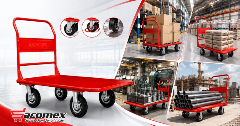  Khả năng vận hành mạnh mẽ và ứng dụng của xe đẩy hàng XTH 200T trọng tải 500kg