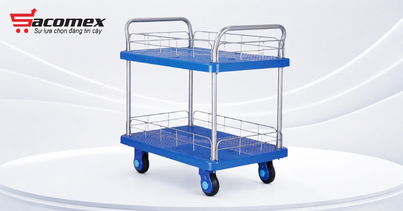 Xe đẩy hàng 2 tầng Feida FD - 300 T2